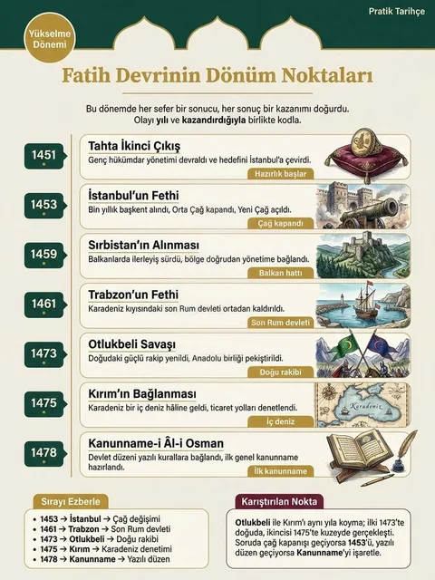Fatih Devrinin Dönüm Noktaları